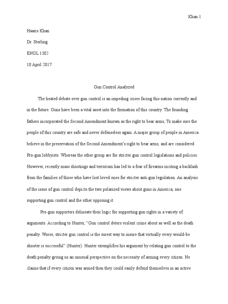 Реферат: Guns For America Essay Research Paper Issue